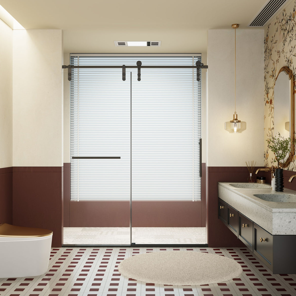 Frameless Single Sliding Shower Doors With Towel Rail & Handle, photo 39 of 40