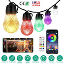 Colorful RGB Outdoor String Lights with App Control by LJGDeals
