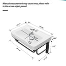 Wall Mounted Rectangular Bathroom Sink With 304 Stainless Steel Towel Bar & Overflow - White by Unique Piece Furniture
