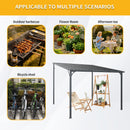 Outdoor Pergola, 10' x 10' Hardtop Gazebo for Yard by HouseOfZazla