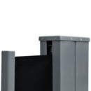 20' Double Retractable Patio Side Awning Garden Sun Shade with UV-Fighting Screen, Auto Pull-Back Function, & Steel Frame, Outdoor or Indoor Use, Black