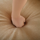 Modern Stylish Camel Chenille 2-Seater Sofa with Ottoman Storage and Cylindrical Backrest