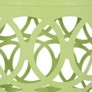 Outdoor Metal Side Table Set of 2