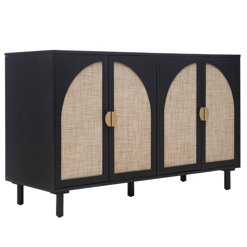 4 Door Cabinet, Suitable for Bedroom, Living Room, Study