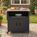 Foldable Outdoor Prep Station BBQ Cart Patio Dining Cart by HouseOfZazla