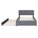 Upholstered Platform Bed With Trundle by Unique Piece Furniture