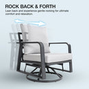 FR Aluminum Outdoor Sofa Swivel Seats by HouseOfZazla