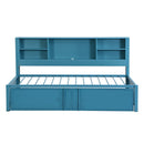 Industrial Metal Daybed With Trundle, Storage Shelves, USB Ports by HouseOfZazla