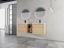 60'' Wall-Mounted Bathroom Vanity with Storage
