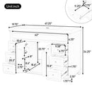 Bathroom Vanity With Sink, 6 Soft Close Drawers & Double Doors - White