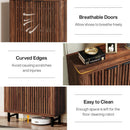 6 Tier Shoe Cabinet With Louvered Doors by HouseOfZazla