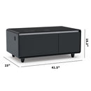 Smart Coffee Table With Built-In Fridge and Charger by Unique Piece Furniture