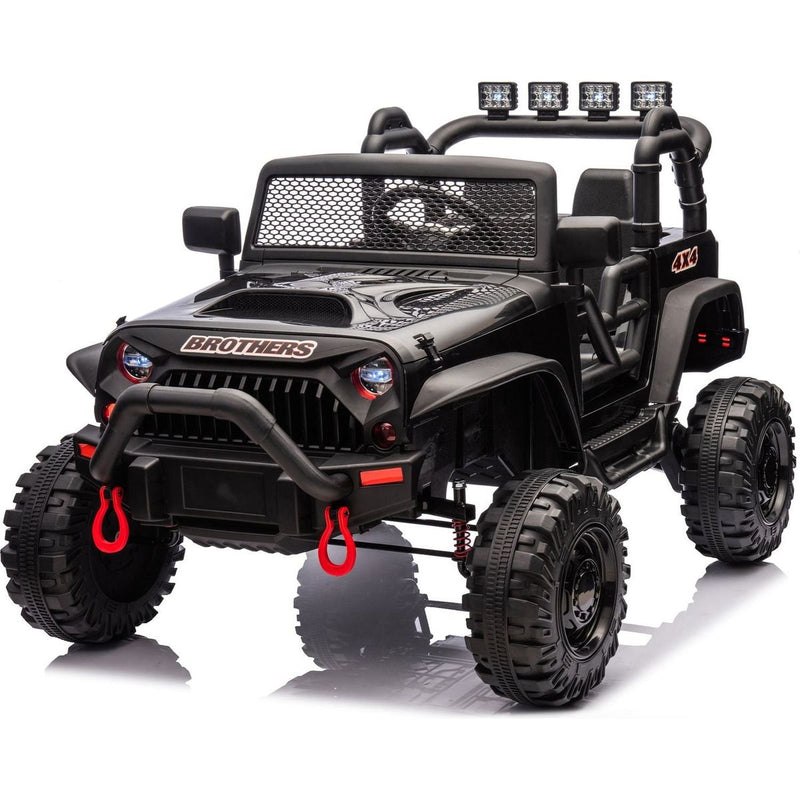 24V Kids Ride On 400W Electric toy car W/Parents Control,Four-wheel suspension,Front and rear LED searchlight,With Bluetooth,MP3,USB,Music,Volume adjustment,Light control and Power display For Kids 3+