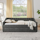 Upholstered Daybed With USB Charging & Pull Out Bed by HouseOfZazla