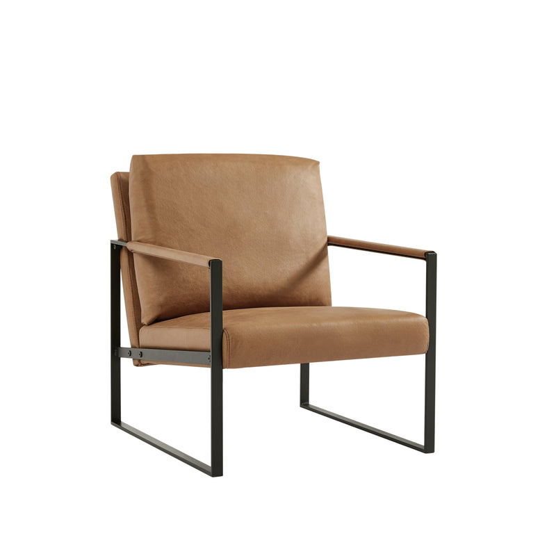 Walker Edison | Faux Leather Lounge Accent Chair