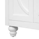Bathroom Vanity With Ornate Elliptical Motif, Soft Close Hinges by HouseOfZazla