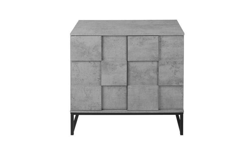 2 Door Cabinet, for bedroom, cement grey, for living room, bed room