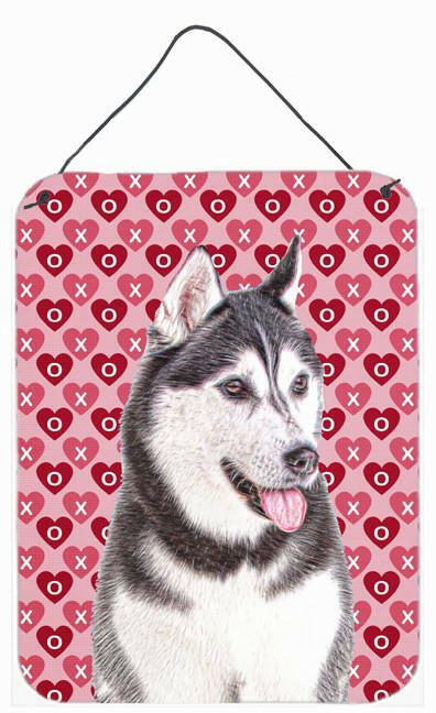 Hearts Love and Valentine's Day Alaskan Malamute Wall or Door Hanging Prints KJ1189DS1216