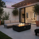Propane / Natural Gas Fire Pit Table, 50,000 BTU - Charcoal by HouseOfZazla