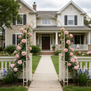 Metal Garden Arch Garden Arbor Trellis Climbing Plants Support Rose Arch Outdoor Arch by Unique Piece Furniture