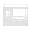 Twin Size Classic House Bed With Twin Size Trundle - White by Unique Piece Furniture