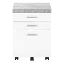 File Cabinet Rolling Mobile Storage Drawers Printer Stand For Office