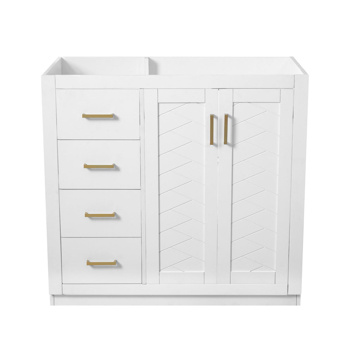Retro Style Bathroom Vanity, 3 Drawers & Soft Closing Doors, photo 40 of 40