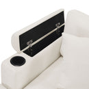 U Shaped Sectional Sofa, Corner Living Room Couch With Built In Cup Holders, Storage, USB Ports by HouseOfZazla