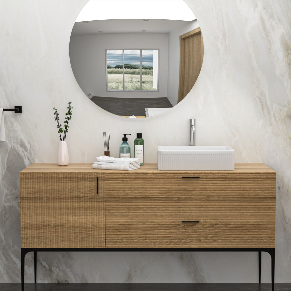 Modern Ceramic Rectangular Vessel Bathroom Sink, photo 17 of 20