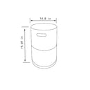 Propane Tank Cover Round Tank Holder Hide Away Side Table - Gray by HouseOfZazla