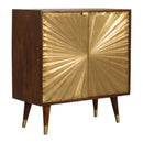 Manila - Cabinet - Gold / Brown by Unique Piece Furniture