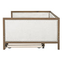 Full Size Daybed With Trundle And Nailhead Decoration - Wood