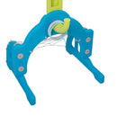 5 in 1 Slide and Swing Playing Set, Toddler Extra-Long Slide with 2 Basketball Hoops, Football, Ringtoss, Indoor Outdoor