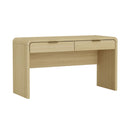 Grace - Office Desk With 2 Drawers - Oak by HouseOfZazla