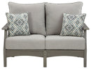 Visola - Loveseat w/Cushion - Gray