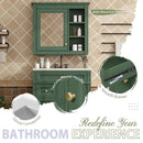 Bathroom Vanity With Medicine Cabinet, Royal Mirror Cabinet, Modern Bathroom Storage Cabinet With 2 Soft Closing Doors And 4 Drawers by Unique Piece Furniture