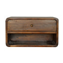 Curve Upper Slot Floating Nightstand by Unique Piece Furniture
