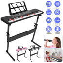61 Keys Digital Music Keyboard Electric Piano Electronic Musical Instrument Kids Learning Keyboard with Light Up Keys Microphone for 3-12 Year Old Kid