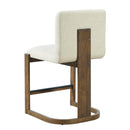 Modern Bar Stools Set of 2, 24" Solid Wood Counter Height Barstools