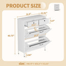 Shoe Cabinet With Flip Drawers