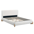 Elegant Boucle Upholstered Bed, Queen Size by HouseOfZazla
