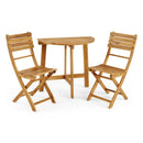 Outdoor 3 Piece Half Round Folding Bistro Set by HouseOfZazla