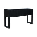 Geometric Carved Console Table With 3 Soft Close Drawers by HouseOfZazla