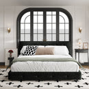 Tufted Headboard With Extra-Large Ultra-Soft Cloud Pillow Design