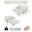 Convertible Pull Out Sofa Bed Queen Size, 3 In 1 With Side Storage by Unique Piece Furniture