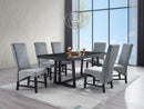 Kini - 7 Pieces Dining Room Set - Black by HouseOfZazla