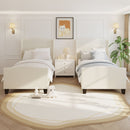 Platform Bed Frame With Tall Headboard And High Footboard by HouseOfZazla
