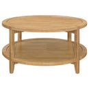 Isbell - Round Table With Storage Shelf