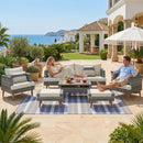 6-Piece All Weather PE Wicker Sofa Set