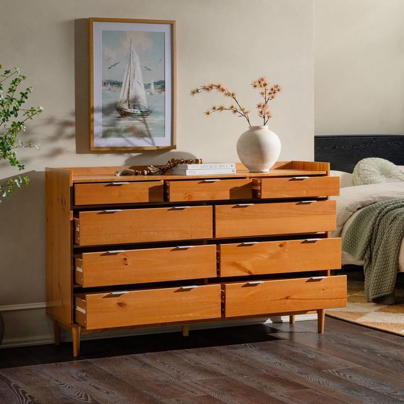 Lee Mid-Century Modern Wood Dresser